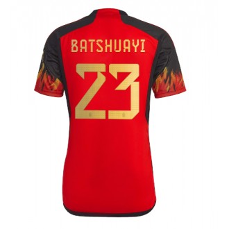 Herren Fußballbekleidung Belgien Michy Batshuayi #23 Heimtrikot WM 2022 Kurzarm